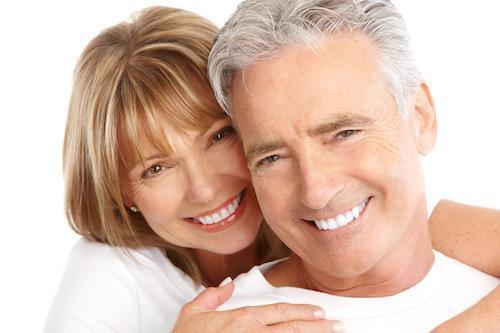 Couple with best dental implants in perth